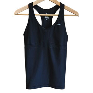 Nike Women's Tank Top Workout Gym Athletic Dri-Fit Black Small